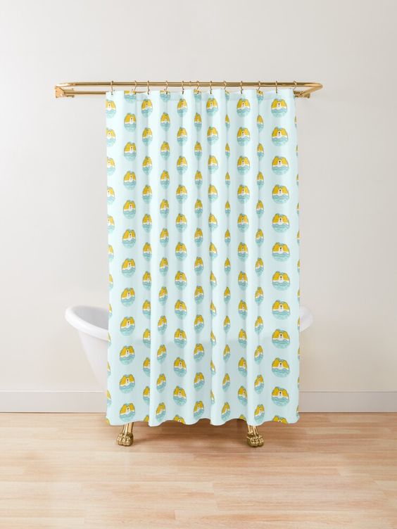 bean shower curtain