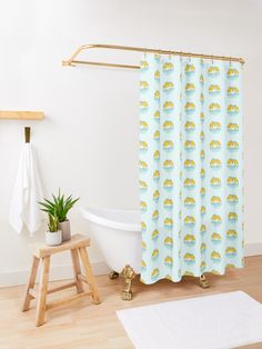 bean shower curtain